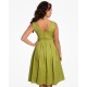 Dámské retro šaty Felicia Olive Green