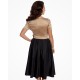 Dámské retro šaty Lindy Bop Gina gold black