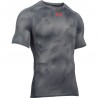 Pánské kompresní tričko Under Armour Printet SS šedé