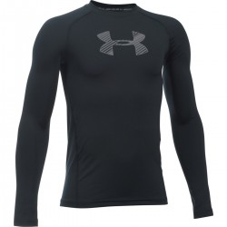 Chlapecké tričko s dlouhým rukávem Under Armour SS černé