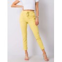 Dámské trendy kalhoty žluté